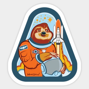 Space Sloth Hero Sticker